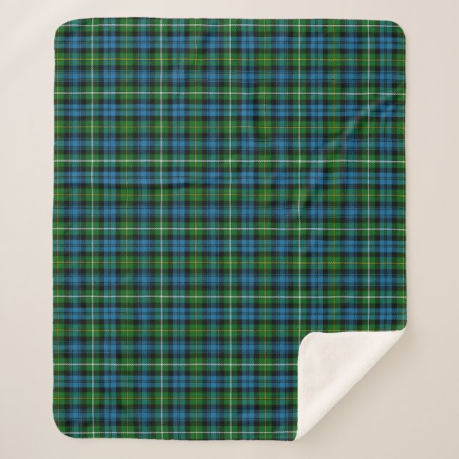 Cobertor Sherpa Clã Escocês Campbell De Argyll Tartan Xadrez (Frente)