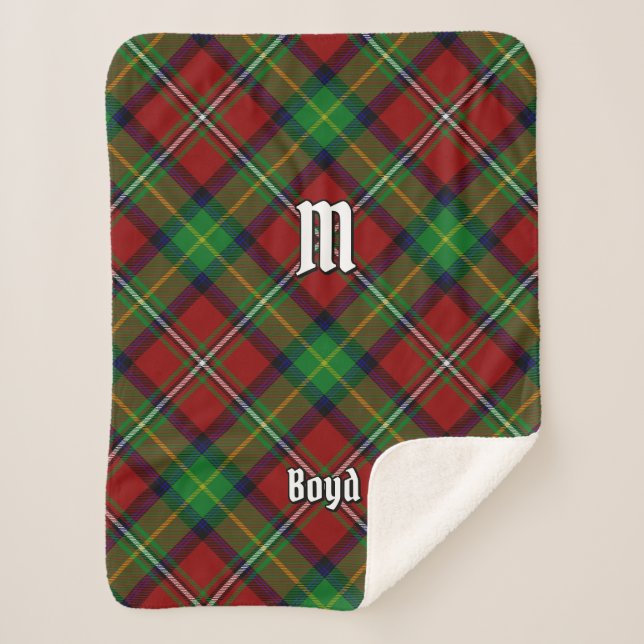 Cobertor Sherpa Clan Boyd Tartan (Frente)