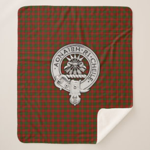 Cobertor Sherpa Clan Cameron Crest & Tartan