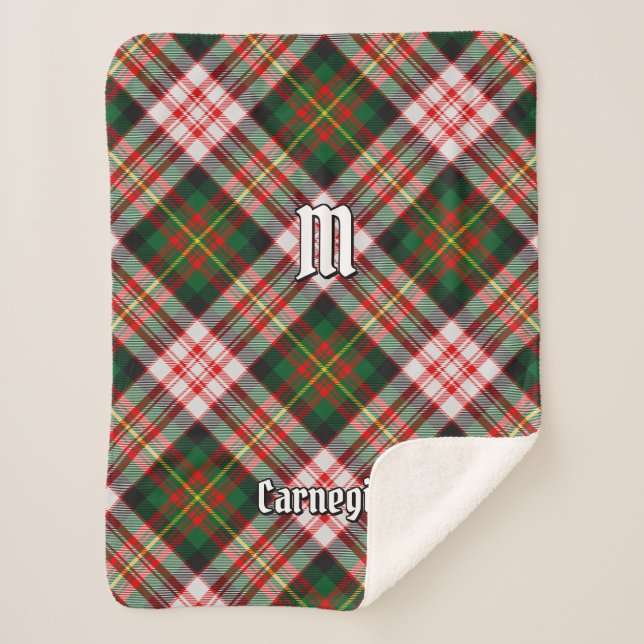 Cobertor Sherpa Clan Carnegie Dress Tartan (Frente)