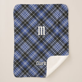 Cobertor Sherpa Clan Clark Tartan
