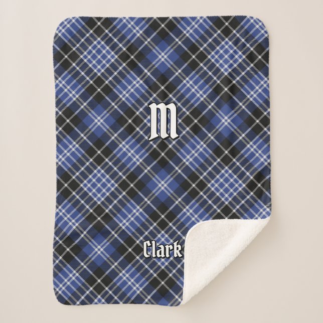 Cobertor Sherpa Clan Clark Tartan (Frente)