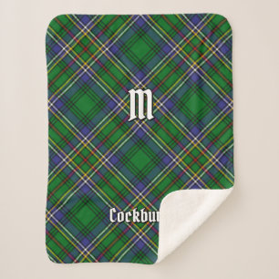 Cobertor Sherpa Clan Cockburn Tartan