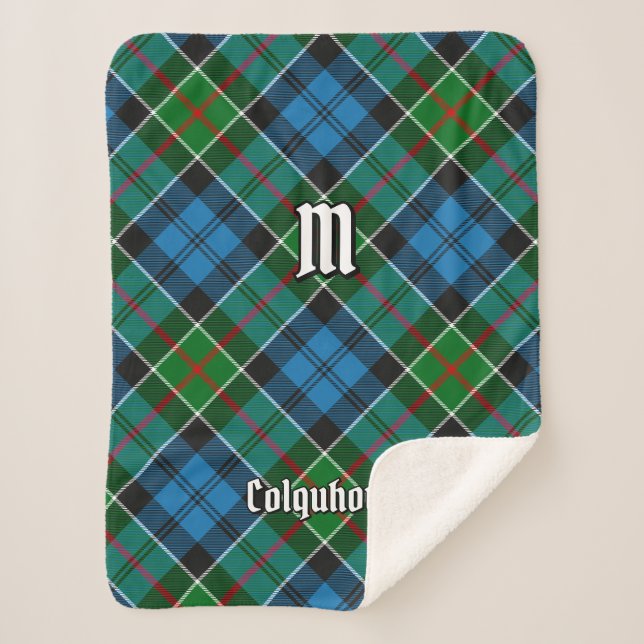 Cobertor Sherpa Clan Colquhoun Tartan (Frente)