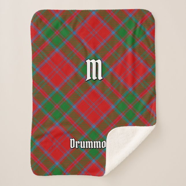 Cobertor Sherpa Clan Drummond Tartan (Frente)