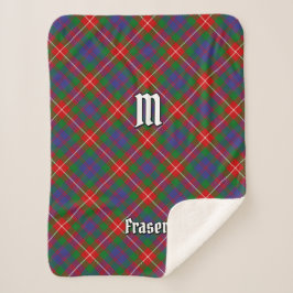 Cobertor Sherpa Clan Fraser de Lovat Tartan