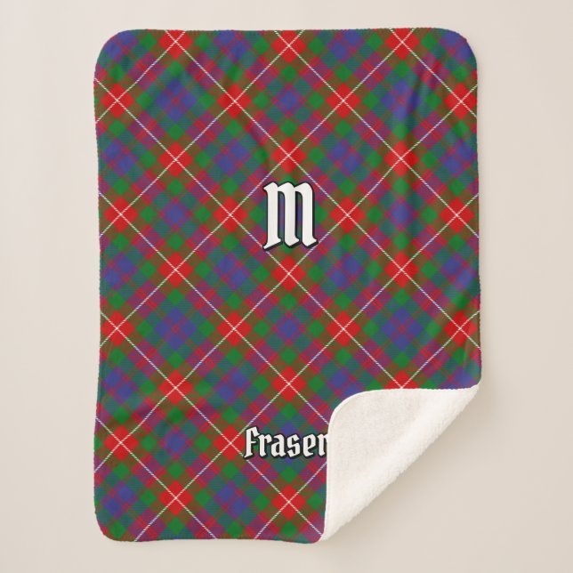 Cobertor Sherpa Clan Fraser de Lovat Tartan (Frente)