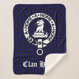 Cobertor Sherpa Clan Home Crest Crachá e Tartan