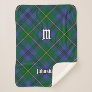 Cobertor Sherpa Clan Johnston Tartan Sherpa Blanket