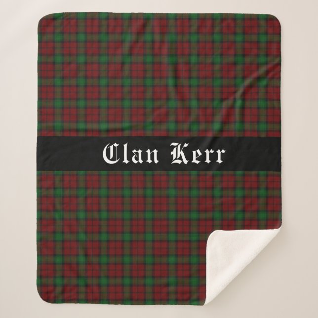 Cobertor Sherpa Clan Kerr Tartan (Frente)