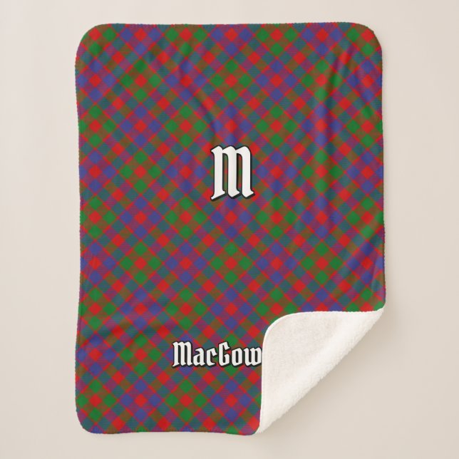 Cobertor Sherpa Clan MacGowan Tartan (Frente)
