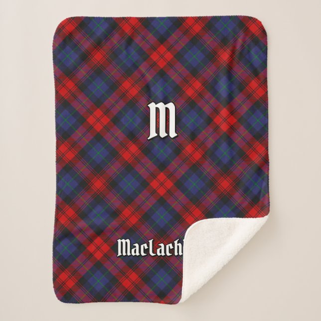 Cobertor Sherpa Clan MacLachlan Tartan (Frente)