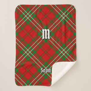 Cobertor Sherpa Clan Scott Red Tartan Sherpa Blanket