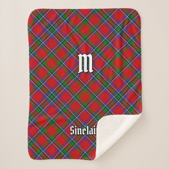 Cobertor Sherpa Clan Sinclair Tartan (Frente)