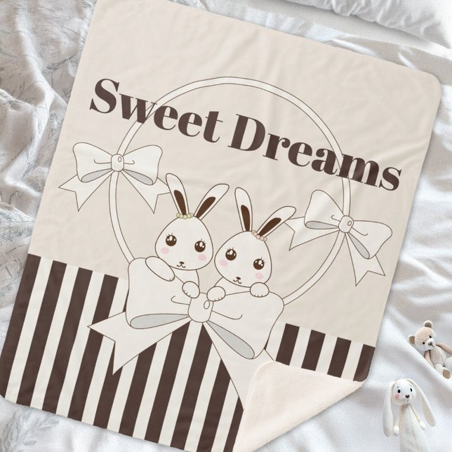 Cobertor Sherpa Clássico Moderno Stripe Giro Gimado (Criador carregado)