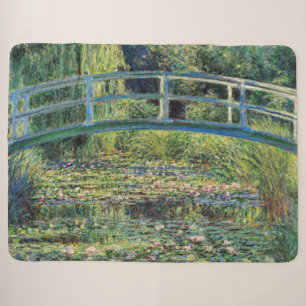 Cobertor Sherpa Claude Monet - Lago de Nenúfares e Ponte Japonesa