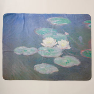 Cobertor Sherpa Claude Monet - Nenúfares, Efeito da Noite