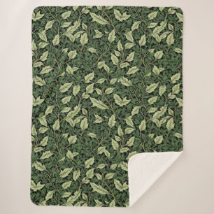 Cobertor Sherpa Cluster de Vinhas em Sombras de Verde
