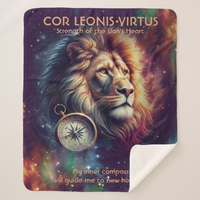 COBERTOR SHERPA CLV-LIONCOMPASS3-BLANKET - SHERPA BLANKET (Frente)