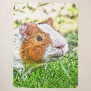 Cobertor Sherpa Cobaia animal impressionante