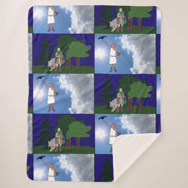 Cobertor Sherpa Cobertura Artemis & Apollo (Frente)