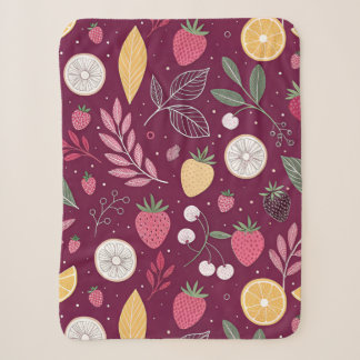 Cobertor Sherpa Cobertura Botânica de Berry – Pequeno Fleece Sherp
