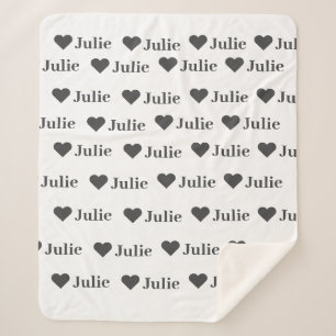 Cobertor Sherpa Cobertura Mínima Personalizada do Coração