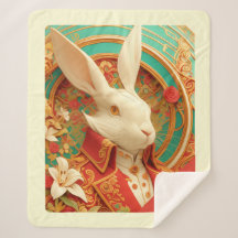 Código Real de Vestido de Rabbit Sherpa Blanket