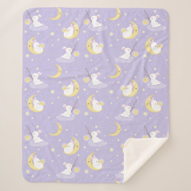 Cobertor Sherpa Coelhinhos Bonitos (Frente)