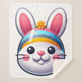 Cobertor Sherpa Coelho da Páscoa