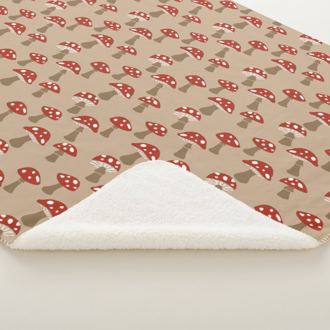 Cobertor Sherpa Cogumelos Sherpa Blanket (3/4)