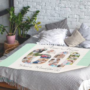 Cobertor Sherpa Colagem de Fotografias Número 60, Ponto de Forma 6