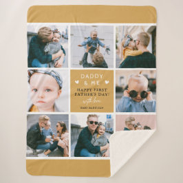 Cobertor Sherpa Colagem de Fotografias 'Pai & Me' Cuta 1rua S