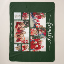 Colagem de Fotos de Família de Natal Aconchegante