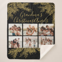Colagem de Fotos de Natal da Vovó Personalizada Mo