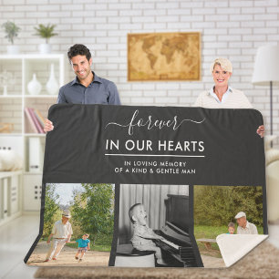 Cobertor Sherpa Colagem de Fotos para Sempre em Cinzas