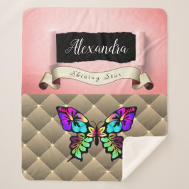Cobertor Sherpa Colagem de Pop Whimsical chique