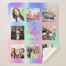 Colagem holográfica cor-de-rosa holográfica de mel