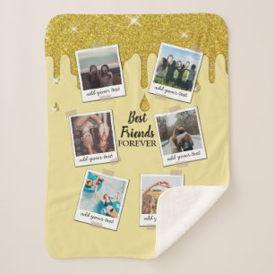 Cobertor Sherpa Colagem Personalizada Personalizada dos Melhores A