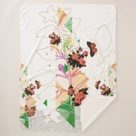 Cobertor Sherpa Collage vintage