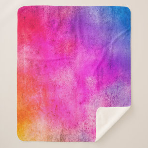 Cobertor Sherpa Color background. Grunge red blue and yellow paint