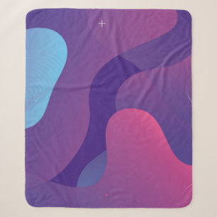 Cobertor Sherpa Color gradient background design. Abstract geometr
