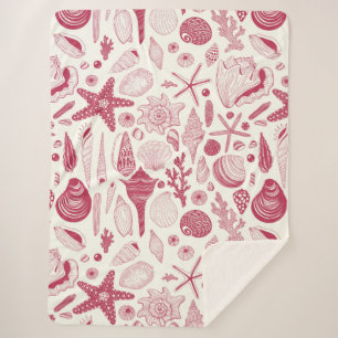 Cobertor Sherpa Coloração do ano de 2023 em Viva Magenta