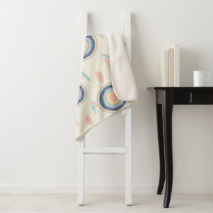 Cobertor Sherpa Colorida Dream Catcher Mandala