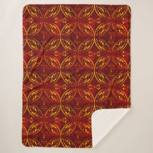 Cobertor Sherpa com Padrão Decorativo