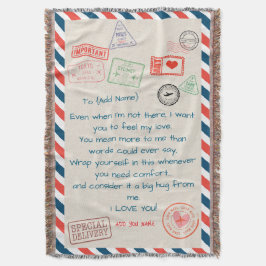 Cobertor Sherpa com Texto Personalizado – Nós Te A