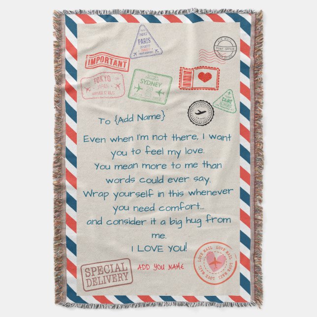 Cobertor Sherpa com Texto Personalizado – Nós Te A (Frente Vertical)
