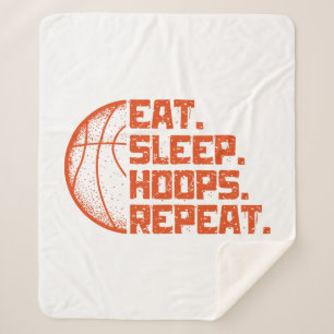 Cobertor Sherpa Coma Dormir Hoops Repetir Cotações Engraçadas de B