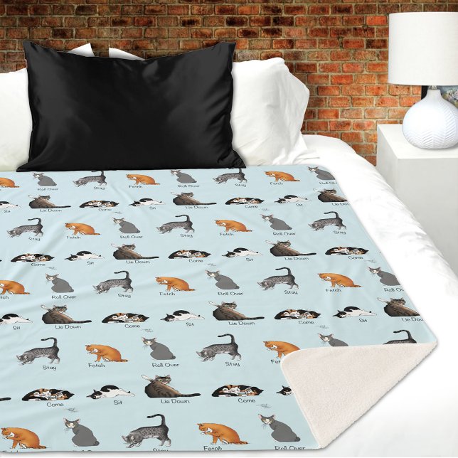 Cobertor Sherpa Comandos Cat (Criador carregado)