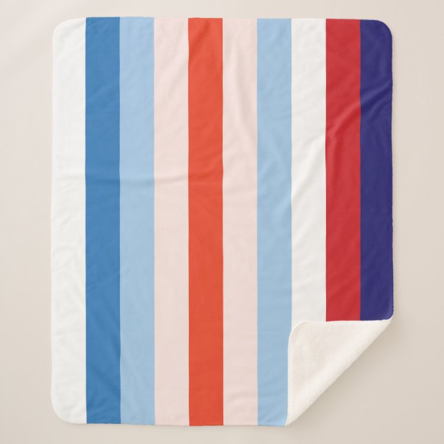 Cobertor Sherpa Combinação de 8 cores (Frente)